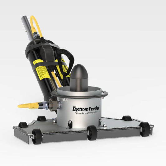 The Bottom Feeder cordless battery-powered pool vacuum — professional grade, available in Australia